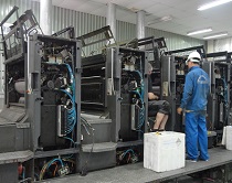 Vệ sinh máy móc in ấn bằng CO2